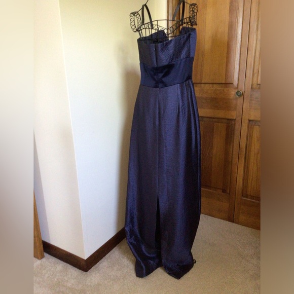 Badgley Mischka, strapless evening gown, navy, 10 - Picture 5 of 8